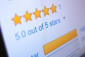 5 out of 5 star reviews