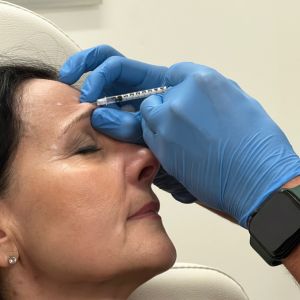 Image of woman receiving Botox Injection