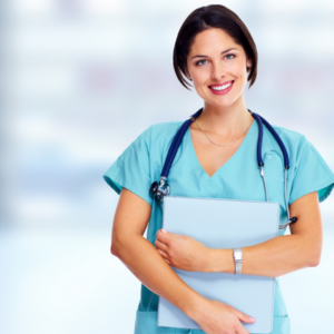 Image of woman physician smiling