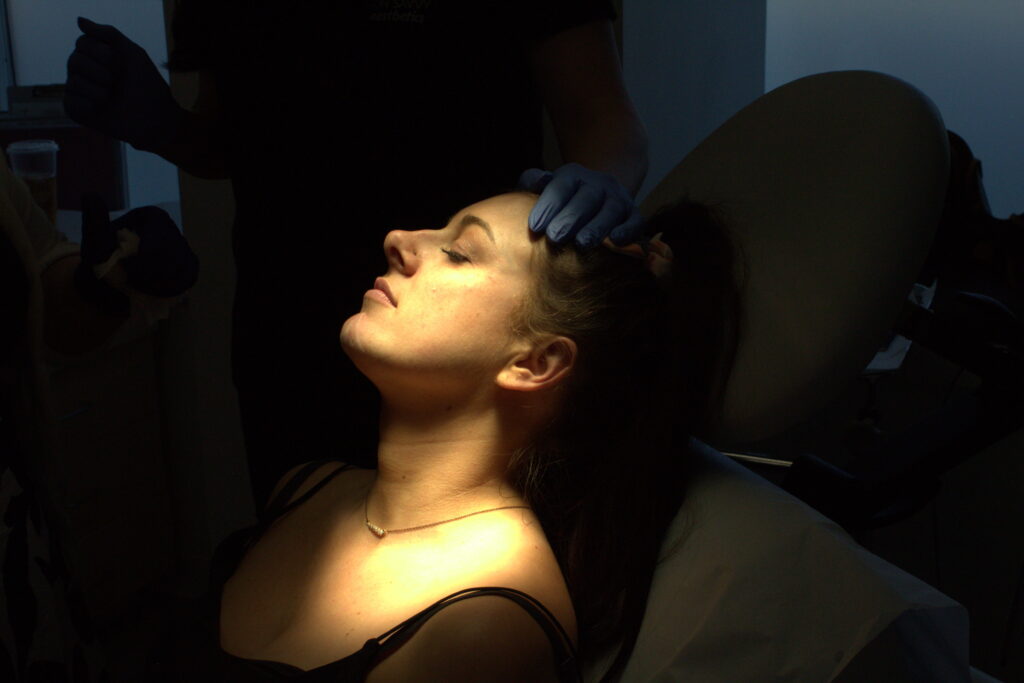 Young woman preparing for her Baby Botox treatment.