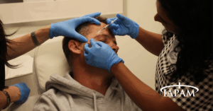 Modern Male Aesthetic Procedures, image of a man receiving a Botox injection at the Aesthetic Medicine Symposium