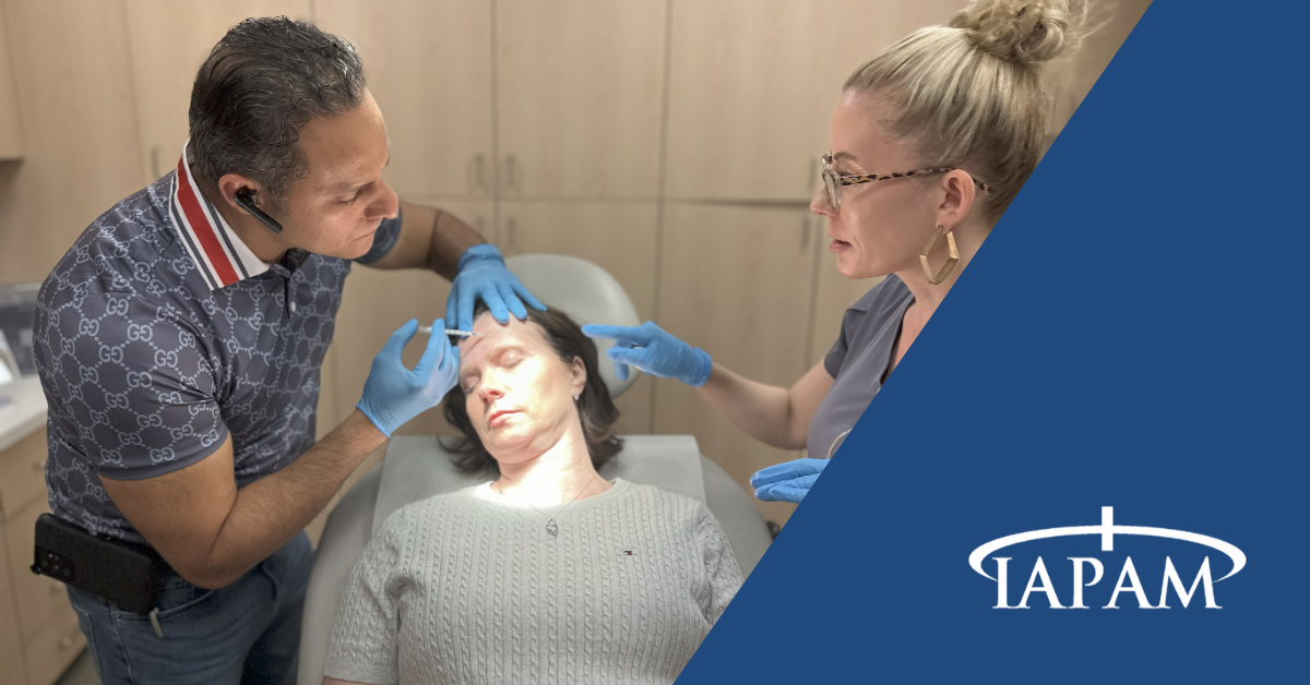 Botox treatment at IAPAM's Aesthetic Medicine Symposium