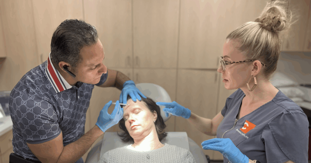 Botox treatment at IAPAM's Aesthetic Medicine Symposium