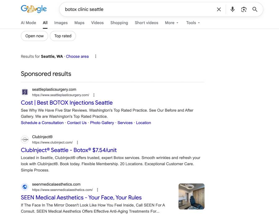 Advertising Guidelines for Botox® Services