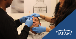 Botox training at IAPAM's live aesthetic medicine symposium