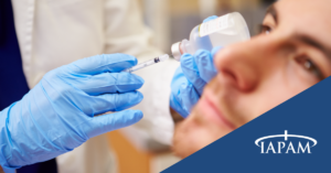 Man receiving Botox treatment.